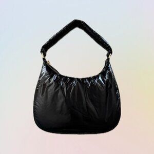 NWOT - A NEW DAY - Modern Shoulder Handbag in Shiny Black